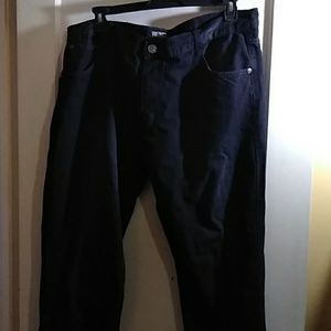 Men's black bootcut jeans